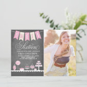 Invitation Photo sweet sixteen | Anniversaire (Debout devant)