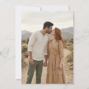 Invitation Photo Terreux Romantique Naturel