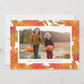 Invitation Photo Thanksgiving (Devant)