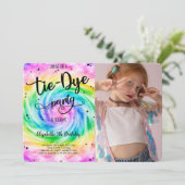 Invitation photo Tie Dye (Debout devant)