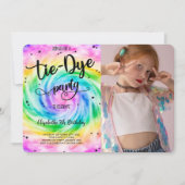 Invitation photo Tie Dye (Devant)