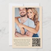 Invitation Photo Tons de terre doux et muet Fleur sauvage Mar (Dos)