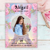 Invitation Photo Tour Eiffel Roses roses roses Chic Anniversa