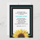 Invitation Photo Tournesol Tri (Dos)