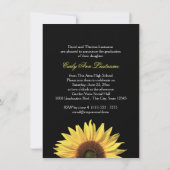 Invitation Photo Tournesol Tri (Dos)