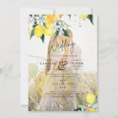 Invitation PHOTO TOUT-EN-1 OVERLAY Mariage de citrons Inviter (Devant)