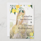 Invitation PHOTO TOUT-EN-1 OVERLAY Mariage de citrons Inviter (Devant)