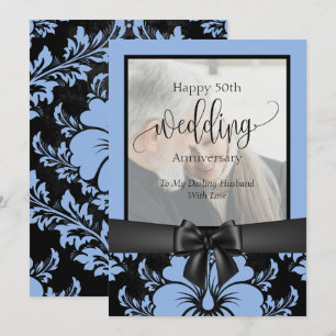 Invitation Photo traditionnelle de 50e anniversaire de mariag