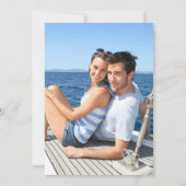 Invitation Photo tropicale Enregistrer la date (Dos)