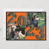 Invitation Photo Twin 2023 Tree Camo Graduation (Devant)