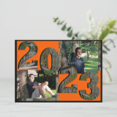 Invitation Photo Twin 2023 Tree Camo Graduation (Debout devant)