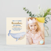 Invitation Photo Under the Sea Birthday (Debout devant)