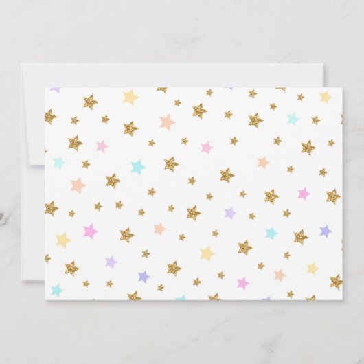 Invitation Photo Unicorn, Parti Unicorn (Dos)