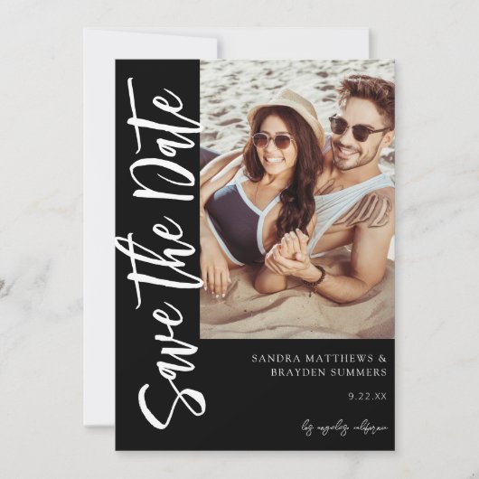 Invitation Photo V MOD Chic 6 Enregistrer la date (Devant)