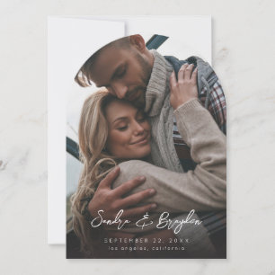 Invitation Photo V MOD Chic 8 Enregistrer l'arc de date