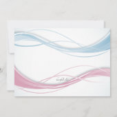 Invitation photo Vague Bleue et Rose (Dos)