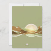 Invitation photo verte pour l'anniversaire de la j (Dos)