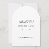 Invitation Photo - Vertical Enregistrer l'Arc Date (Dos)