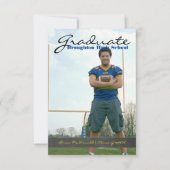 Invitation Photo Vertical Graduate - Bande 3x5 (Devant)
