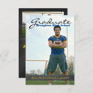 Invitation Photo Vertical Graduate - Bande 3x5