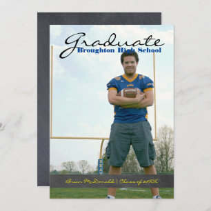 Invitation Photo Vertical Graduate - Bande 3x5