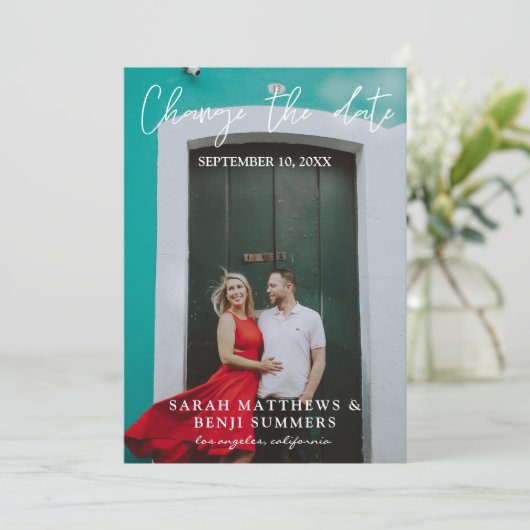 Invitation Photo - Vertical Modifier la date (Debout devant)