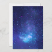 Invitation Photo vierge bleu aqua céleste du centre galactiqu (Devant)