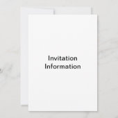 Invitation Photo vierge bleu aqua céleste galactique central (Dos)