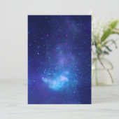 Invitation Photo vierge bleu aquatique Centre Galactique Céle (Debout devant)