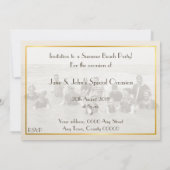 Invitation Photo vintage du Beach Party (Dos)