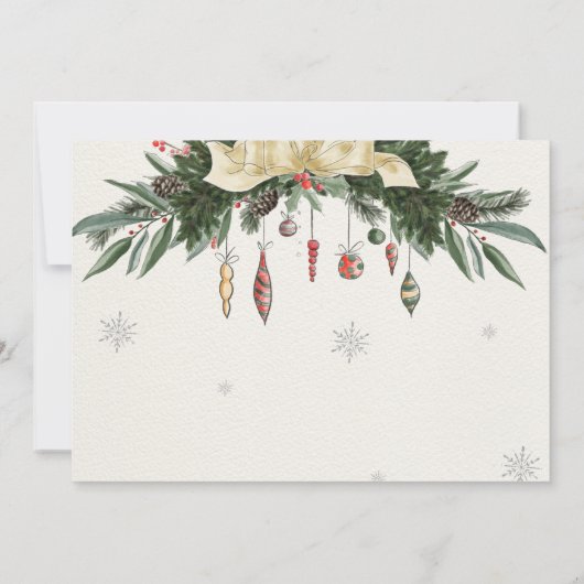 Invitation Photo vintage Nutcracker Winter Onederland (Dos)