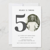 Invitation photo vintage portée 50e anniversaire (Devant)