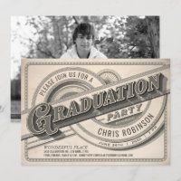 Photo vintage suprême d'invitations de fête de