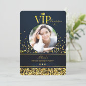 Invitation photo VIP Sweet sixteen (Debout devant)