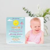 Invitation Photo Vous êtes mon soleil, Fille 1er anniversaire (Debout devant)