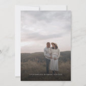 Invitation Photo Whimsical Blue et rose Bébé Genre Reveal (Dos)