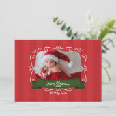 Invitation photo Whimsical Christmas (Debout devant)