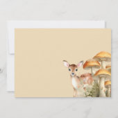 Invitation Photo Whimsical Woodland Deer First Birday (Dos)