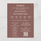 Invitation Photo Will You Be My Bridesmaid Proposal Card (Dos)