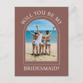 Invitation Photo Will You Be My Bridesmaid Proposal Card (Devant)