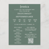 Invitation Photo Will You Be My Bridesmaid Proposal Card (Dos)
