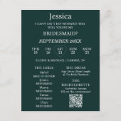 Invitation Photo Will You Be My Bridesmaid Proposal Card (Dos)