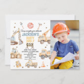 Invitation Photo Yellow Boys Construction sale 3ème anniversa (Devant)