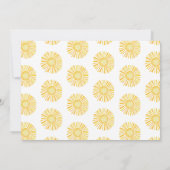 Invitation Photo Yellow Premier voyage autour du soleil 1er a (Dos)