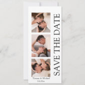 Invitation photobooth moderne 3 photos code qr enregistrer la (Devant)