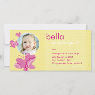 INVITATION PHOTOCARD D'ANNIVERSAIRE : :