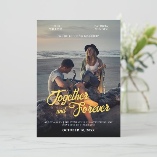 Invitation Photogenic wedding  (Debout devant)