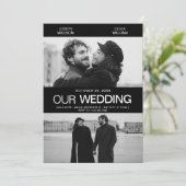 Invitation Photogénique poster de film mariage moderne minima (Debout devant)