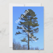 Invitation Photographie à feuillage persistant arbre graduati (Dos)
