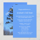 Invitation Photographie à feuillage persistant arbre graduati (Devant / Derrière)